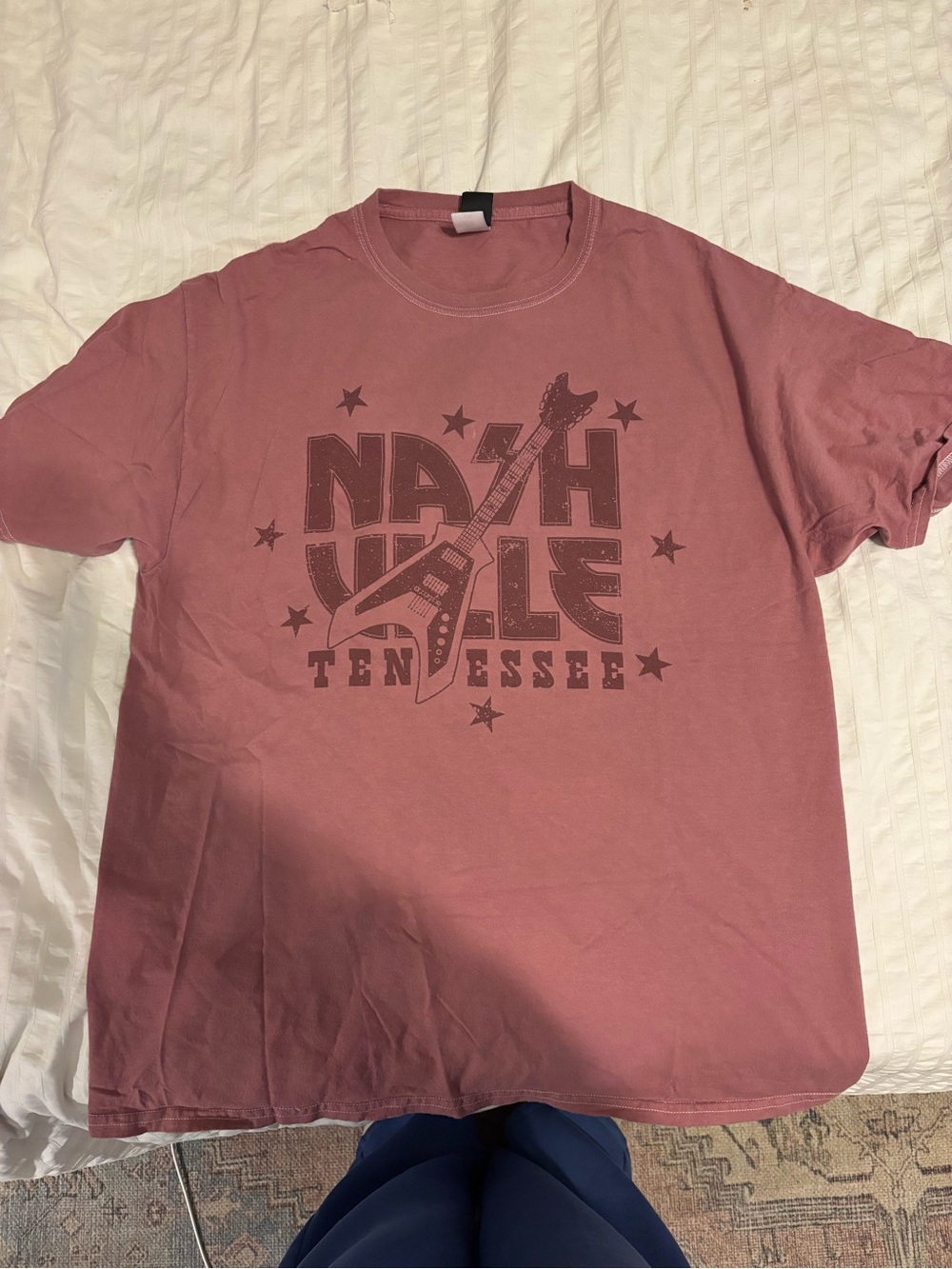 Nashville Tennessee Graphic Tee - Dusty Rose
